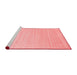 Modern Red Washable Rugs