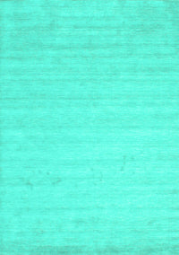 Solid Turquoise Modern Rug, con583turq