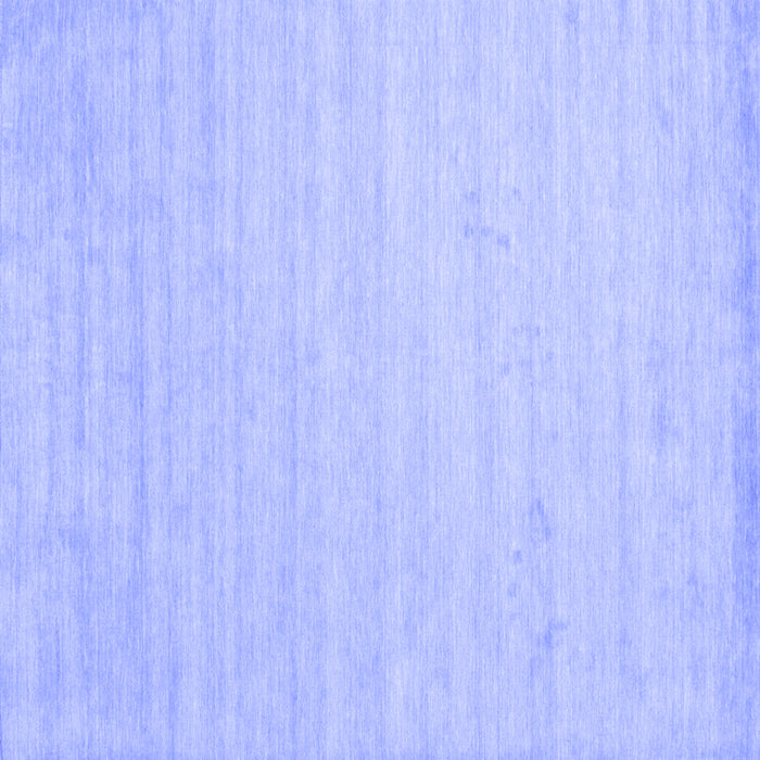 Square Machine Washable Solid Blue Modern Rug, wshcon583blu