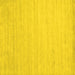 Square Machine Washable Solid Yellow Modern Rug, wshcon583yw