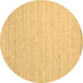 Round Solid Brown Modern Rug, con583brn