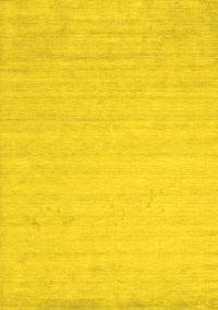 Solid Yellow Modern Rug, con583yw