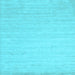 Square Solid Light Blue Modern Rug, con583lblu