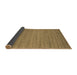 Sideview of Abstract Brown Contemporary Rug, con584brn