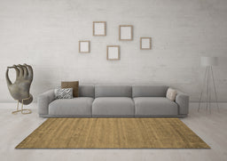 Machine Washable Abstract Brown Contemporary Rug in a Living Room,, wshcon584brn