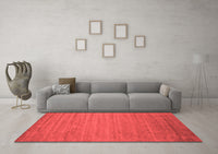 Machine Washable Abstract Red Contemporary Rug, wshcon584red
