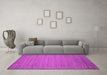 Machine Washable Abstract Pink Contemporary Rug in a Living Room, wshcon584pnk