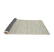 Thickness of Contemporary Sage Green Solid Rug, con585