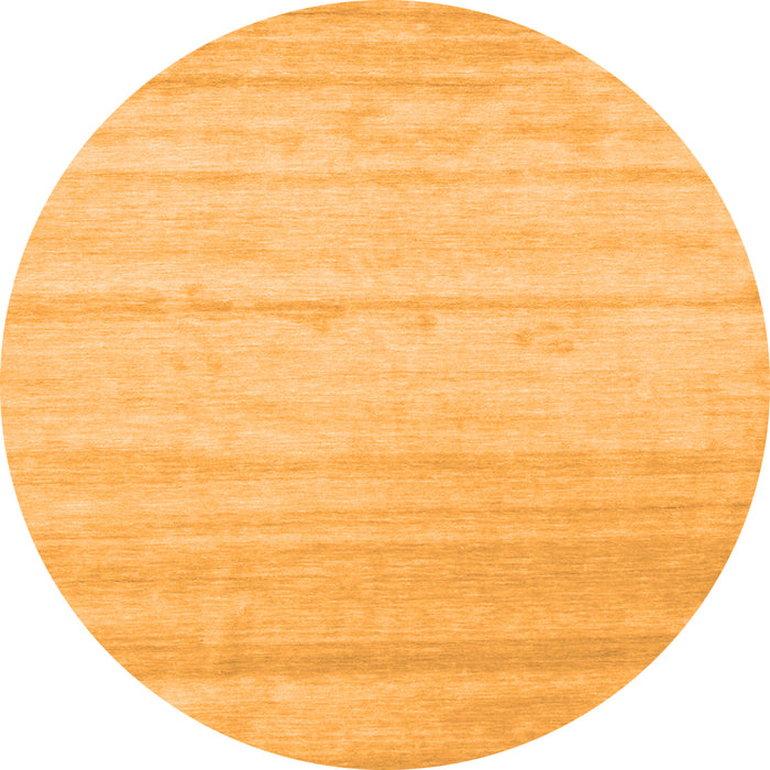 Square Solid Orange Modern Rug, con585org