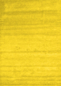 Solid Yellow Modern Rug, con585yw