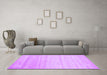 Machine Washable Solid Purple Modern Area Rugs in a Living Room, wshcon585pur