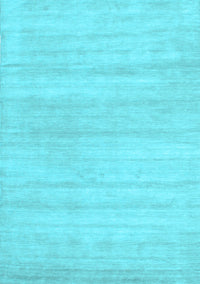 Solid Light Blue Modern Rug, con586lblu