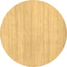 Round Solid Brown Modern Rug, con586brn