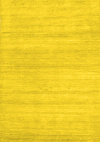 Solid Yellow Modern Rug, con586yw