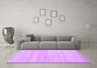 Machine Washable Solid Purple Modern Area Rugs in a Living Room, wshcon586pur