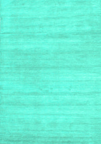 Solid Turquoise Modern Rug, con586turq