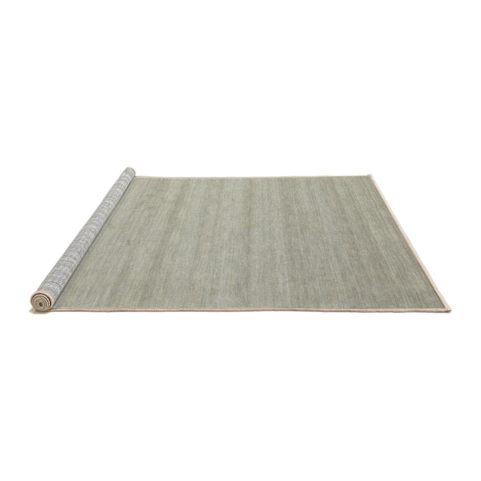 Serging Thickness of Machine Washable Contemporary Sage Green Rug, wshcon587