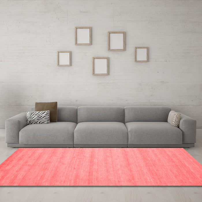 Modern Red Washable Rugs