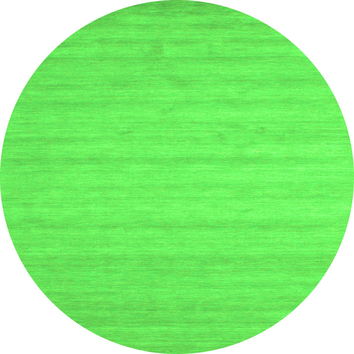 Machine Washable Solid Green Modern Area Rugs, wshcon587grn