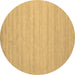 Round Solid Brown Modern Rug, con587brn