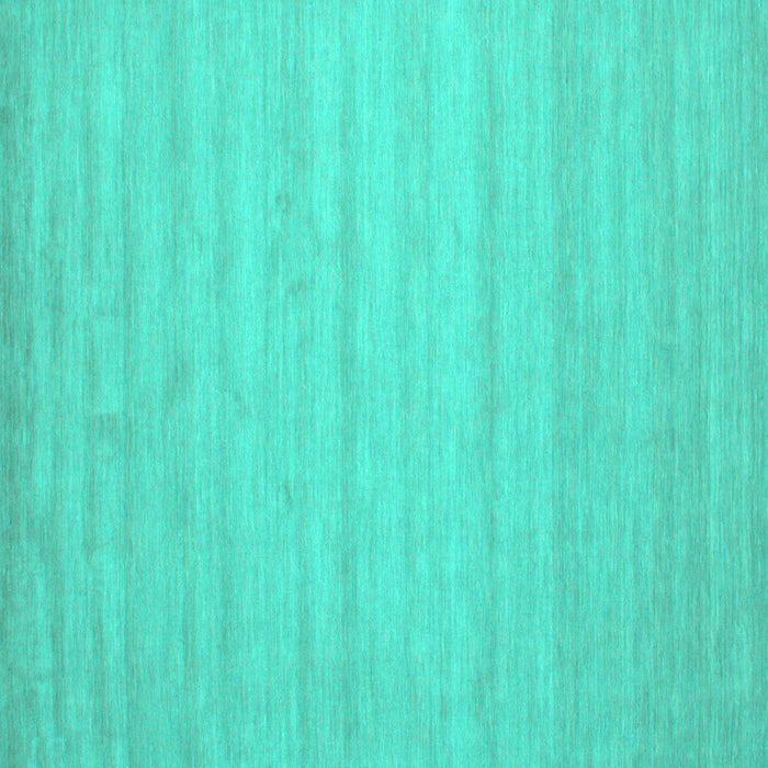 Square Solid Turquoise Modern Rug, con587turq