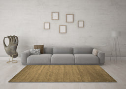 Machine Washable Abstract Brown Contemporary Rug in a Living Room,, wshcon588brn
