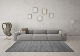 Machine Washable Abstract Gray Contemporary Rug in a Living Room,, wshcon588gry
