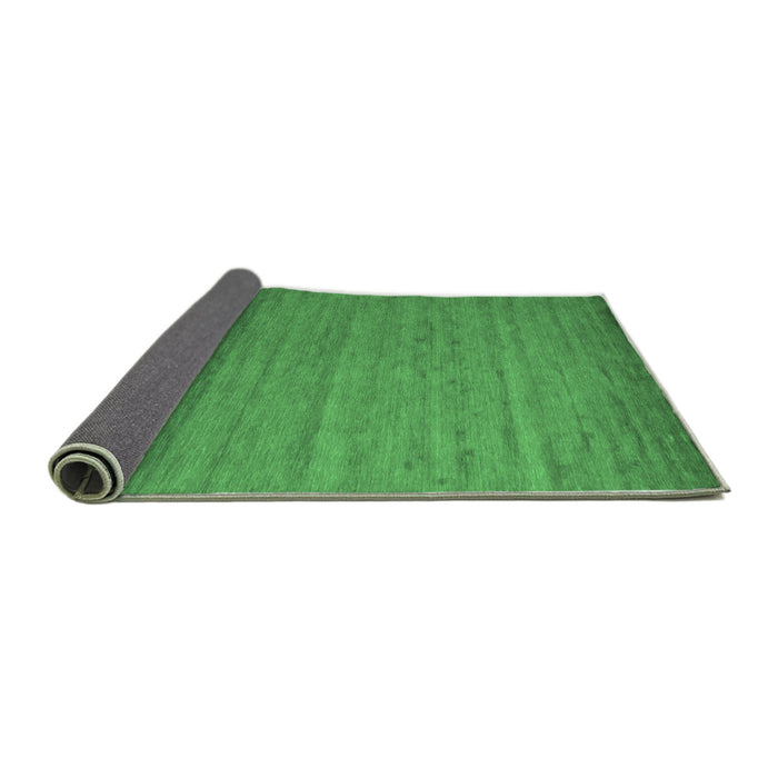 Sideview of Abstract Emerald Green Contemporary Rug, con588emgrn