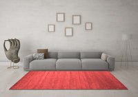 Machine Washable Abstract Red Contemporary Rug, wshcon588red