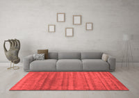 Machine Washable Abstract Red Contemporary Rug, wshcon589red