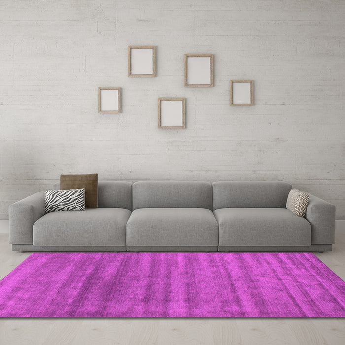 Machine Washable Abstract Pink Contemporary Rug in a Living Room, wshcon589pnk
