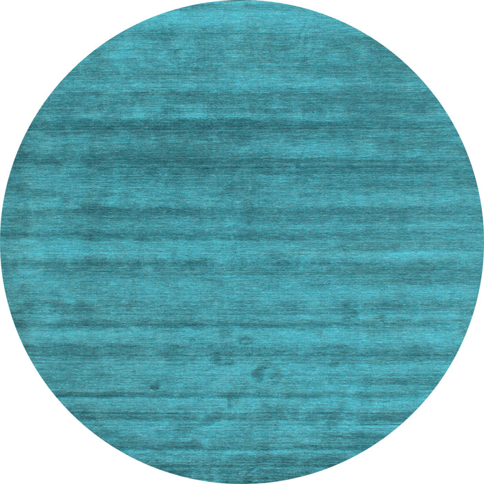 Round Machine Washable Abstract Light Blue Contemporary Rug, wshcon589lblu
