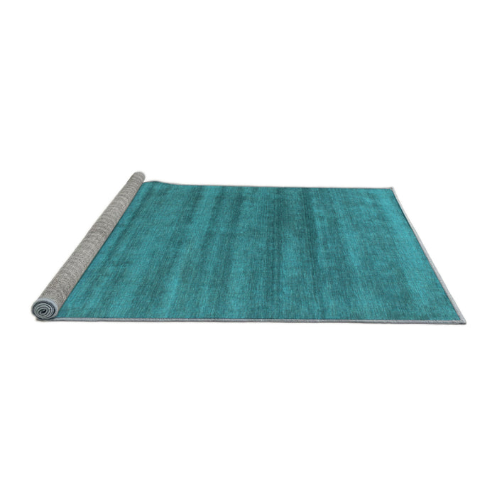 Sideview of Machine Washable Abstract Light Blue Contemporary Rug, wshcon589lblu