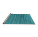 Sideview of Machine Washable Abstract Light Blue Contemporary Rug, wshcon589lblu