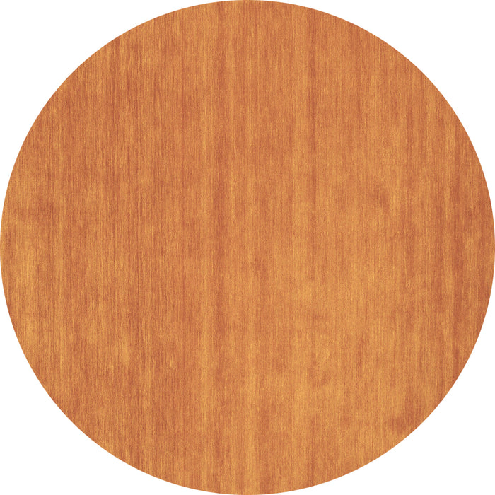Round Abstract Brown Contemporary Rug, con58brn