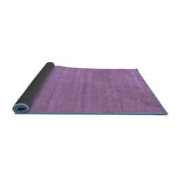 Sideview of Abstract Blue Contemporary Rug, con58blu