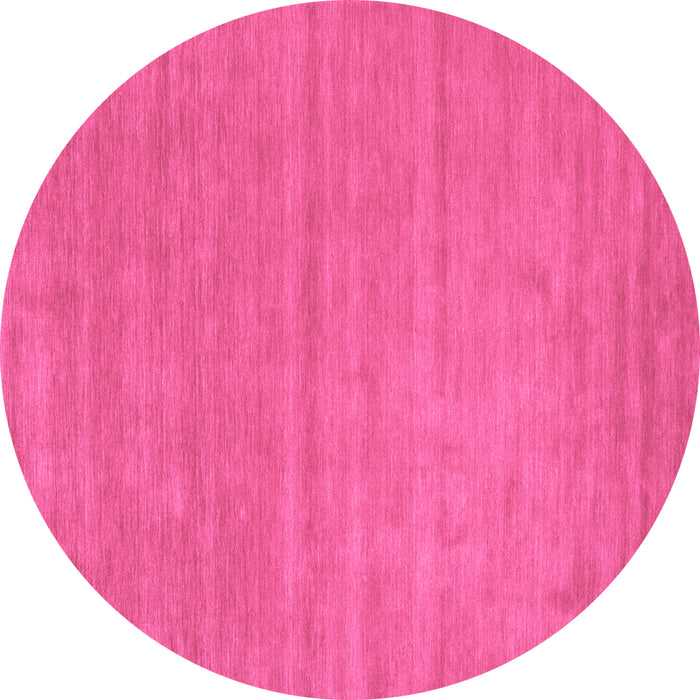 Round Abstract Purple Contemporary Rug, con58pur