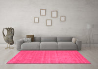 Machine Washable Abstract Pink Contemporary Rug, wshcon58pnk