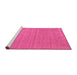 Sideview of Machine Washable Abstract Purple Contemporary Area Rugs, wshcon58pur