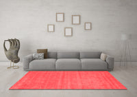 Machine Washable Abstract Red Contemporary Rug, wshcon58red