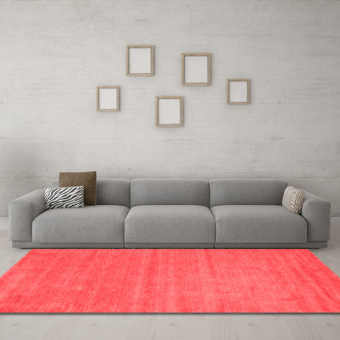 Contemporary Red Washable Rugs