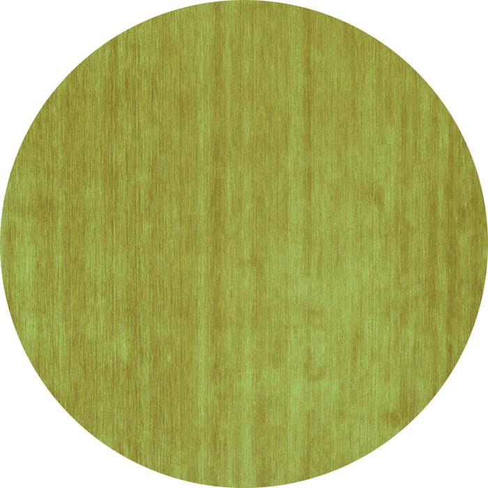 Round Abstract Turquoise Contemporary Rug, con58turq