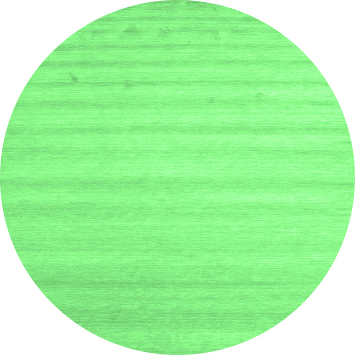 Round Solid Emerald Green Modern Rug, con590emgrn