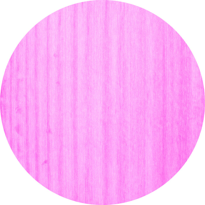 Round Solid Pink Modern Rug, con590pnk