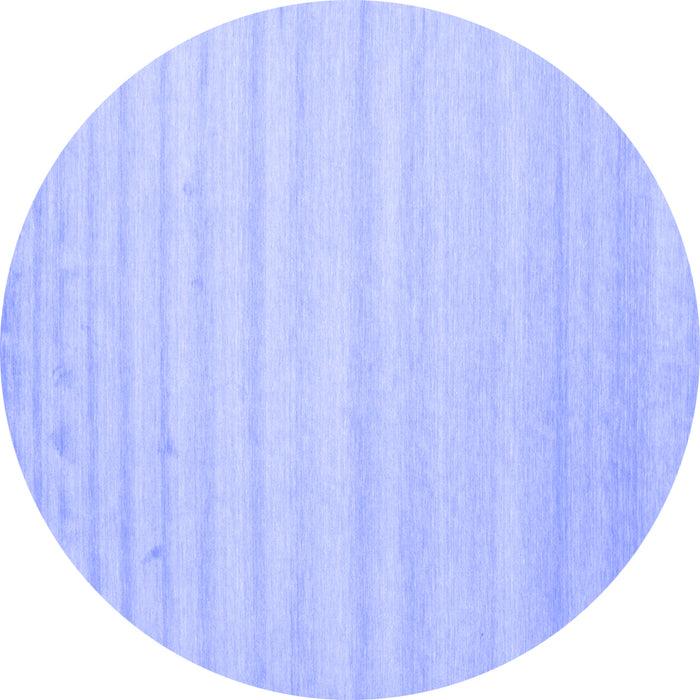 Round Solid Blue Modern Rug, con590blu