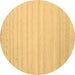 Round Solid Brown Modern Rug, con590brn