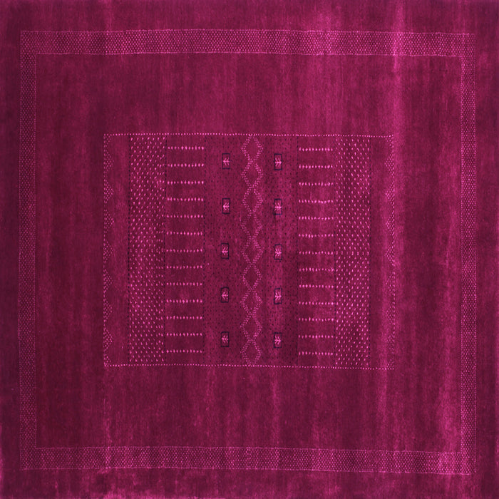 Square Abstract Pink Contemporary Rug, con591pnk