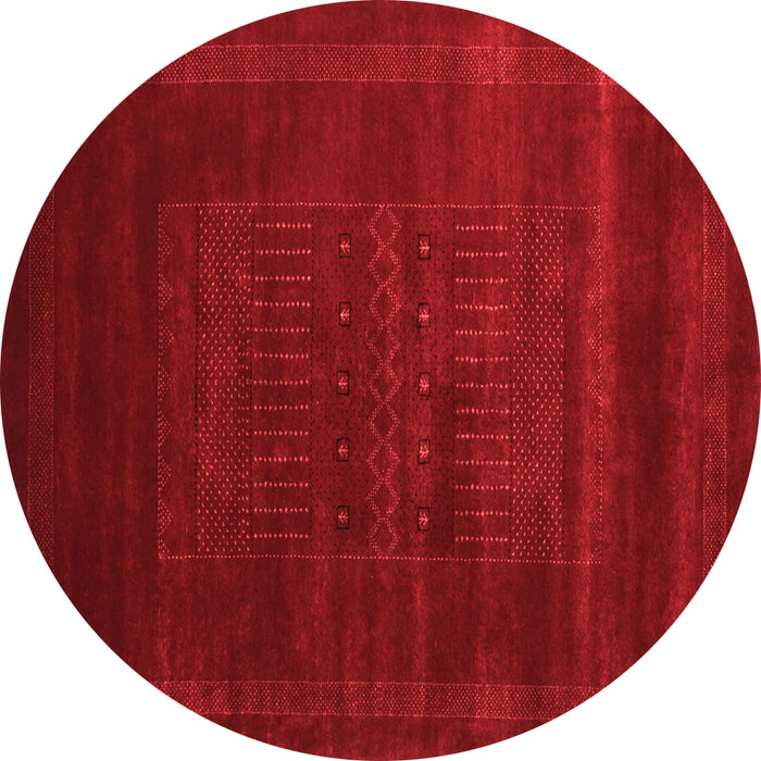 Machine Washable Abstract Red Contemporary Rug, wshcon591red