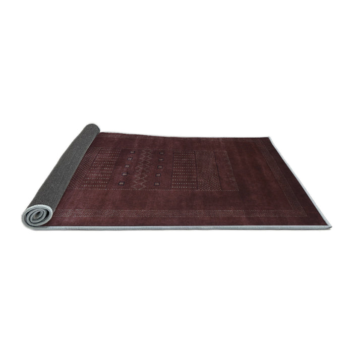 Sideview of Abstract Light Blue Contemporary Rug, con591lblu