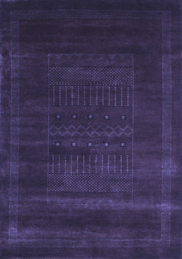 Abstract Blue Contemporary Rug, con591blu